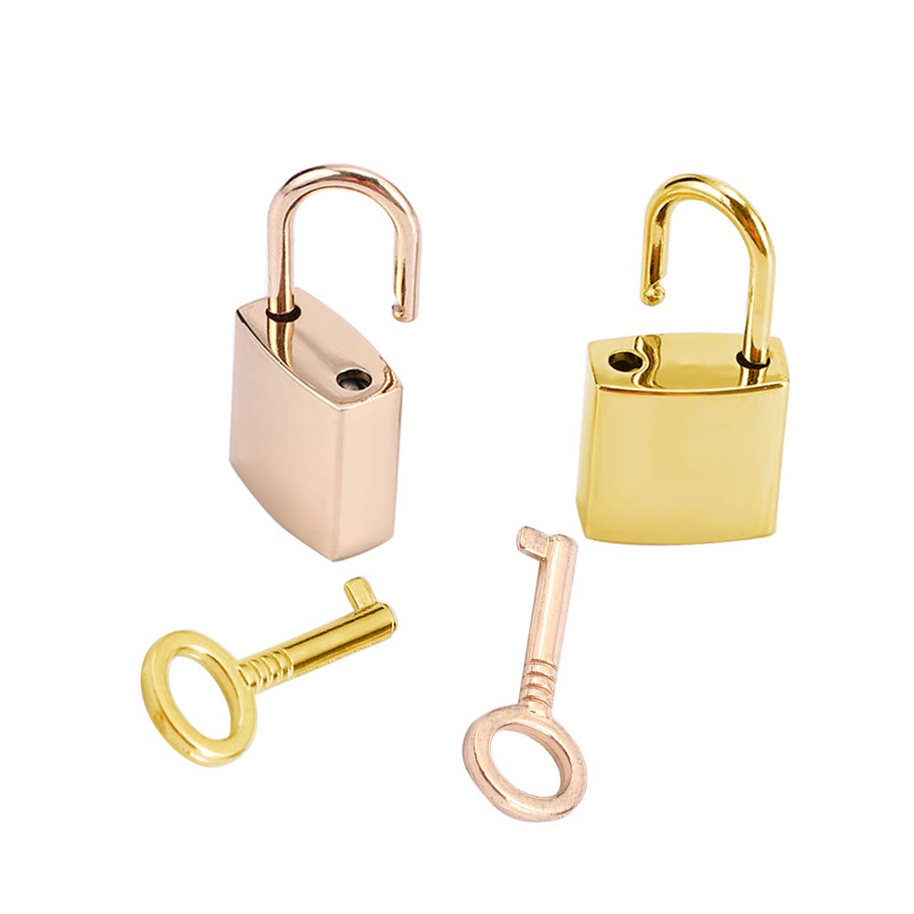 Mini Metal Lock - Zinc Replacement Pad-Lock with Keys, Mirror