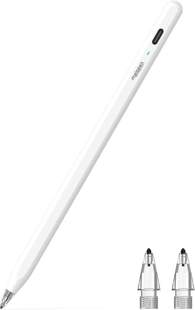 Metapen Air 8 pro Pencil for iPad 2018-2025, 20H Battry Life, Fast