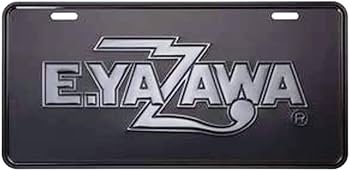 Amazon | ☆矢沢永吉☆ナンバープレート(ロゴ) マットブラックブラック