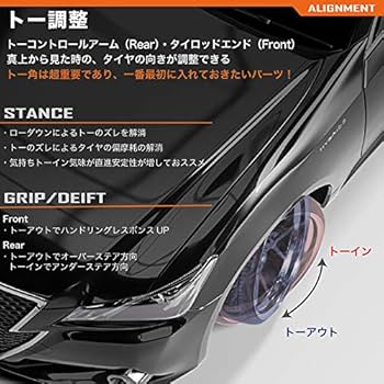 Amazon | 車検OK 鬼キャン 50 プリウス リアセット アッパーアーム