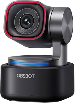 OBSBOT Tiny 3 AI-Powered Spatial Audio 4K Webcam, AI Tracking PTZ