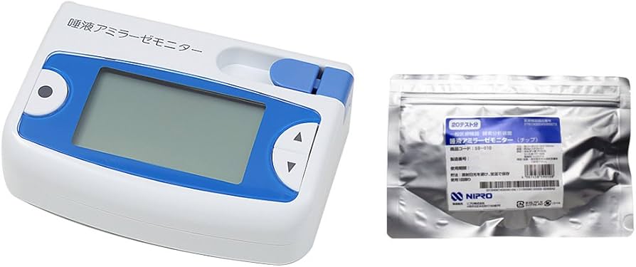 Amazon.co.jp: ニプロ唾液アミラーゼモニター本体＆専用チップ20テスト