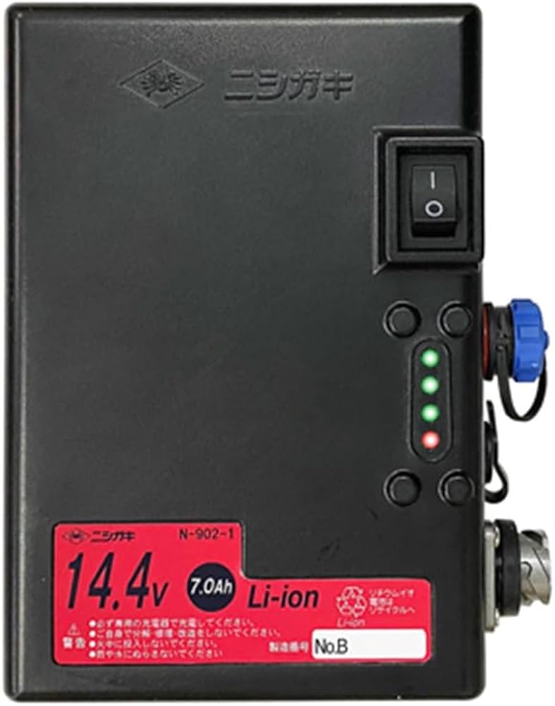 Amazon | ニシガキ工業 バッテリー 7Ah 高速バリカン用 N-902-1 | 電動