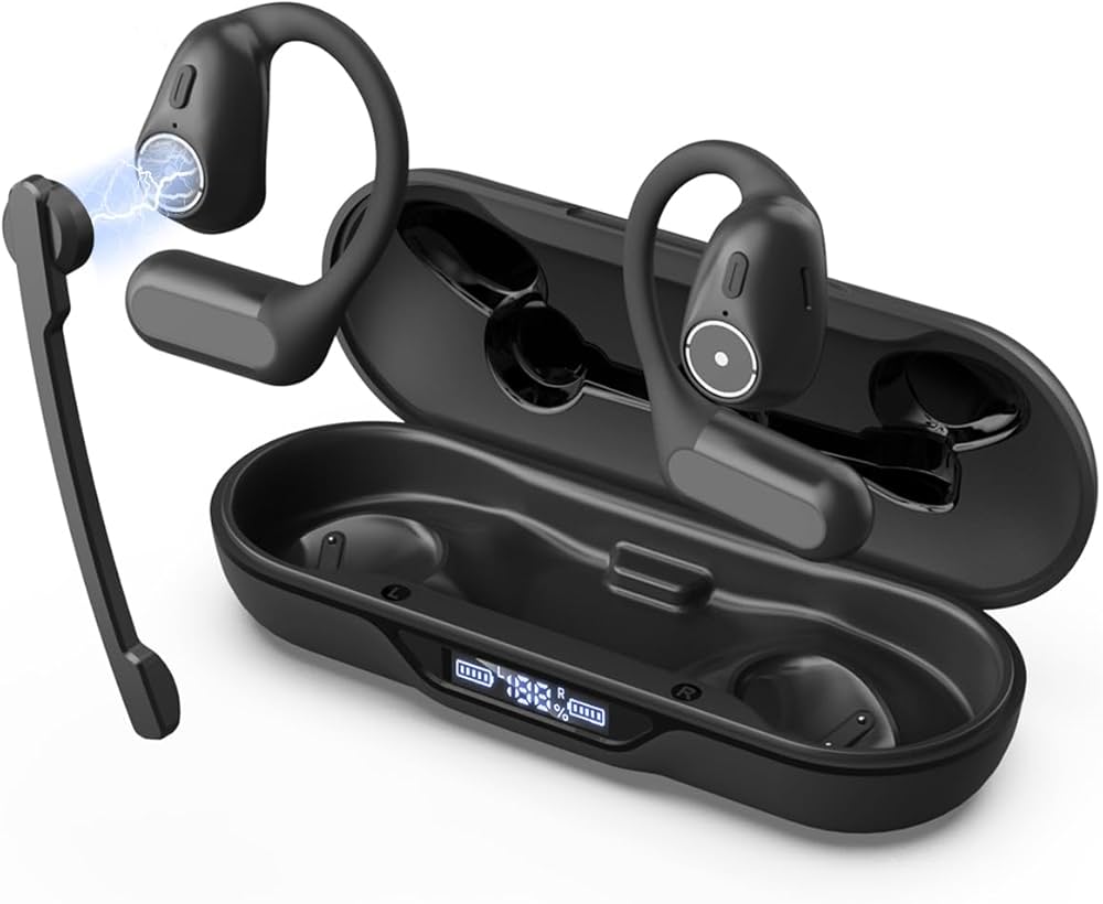 ❤️お値下げ❤️①耳掛け式イヤホン Bluetooth 5.2 マイク内蔵通話