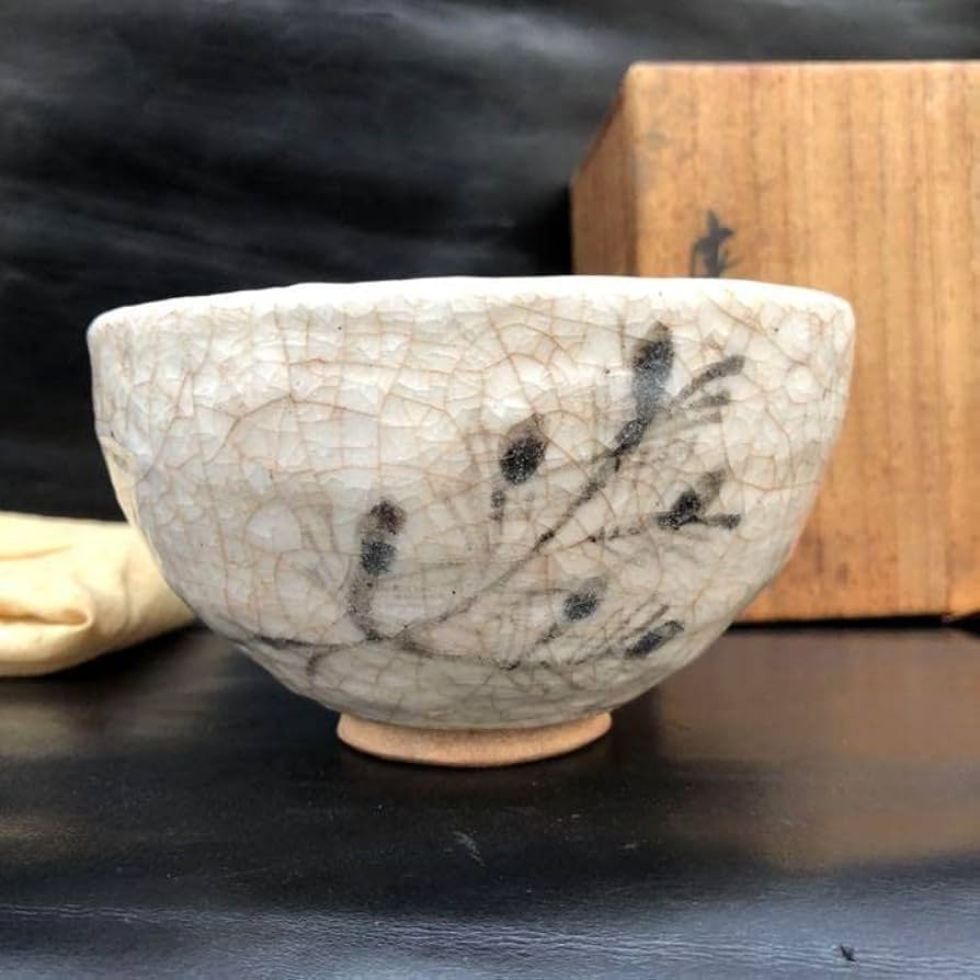 Amazon.co.jp: 美しい古美術??蔵から枝振りの見事な松が描かれた抹茶