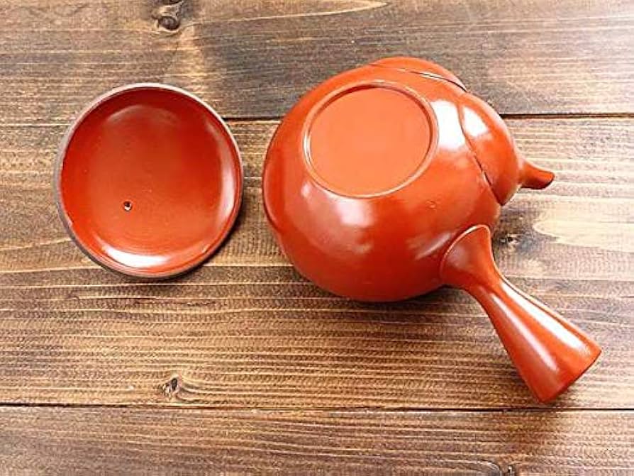 アンティーク 常滑焼 朱泥 不識庵 陶器急須 常滑焼・朱泥・急須・湯呑