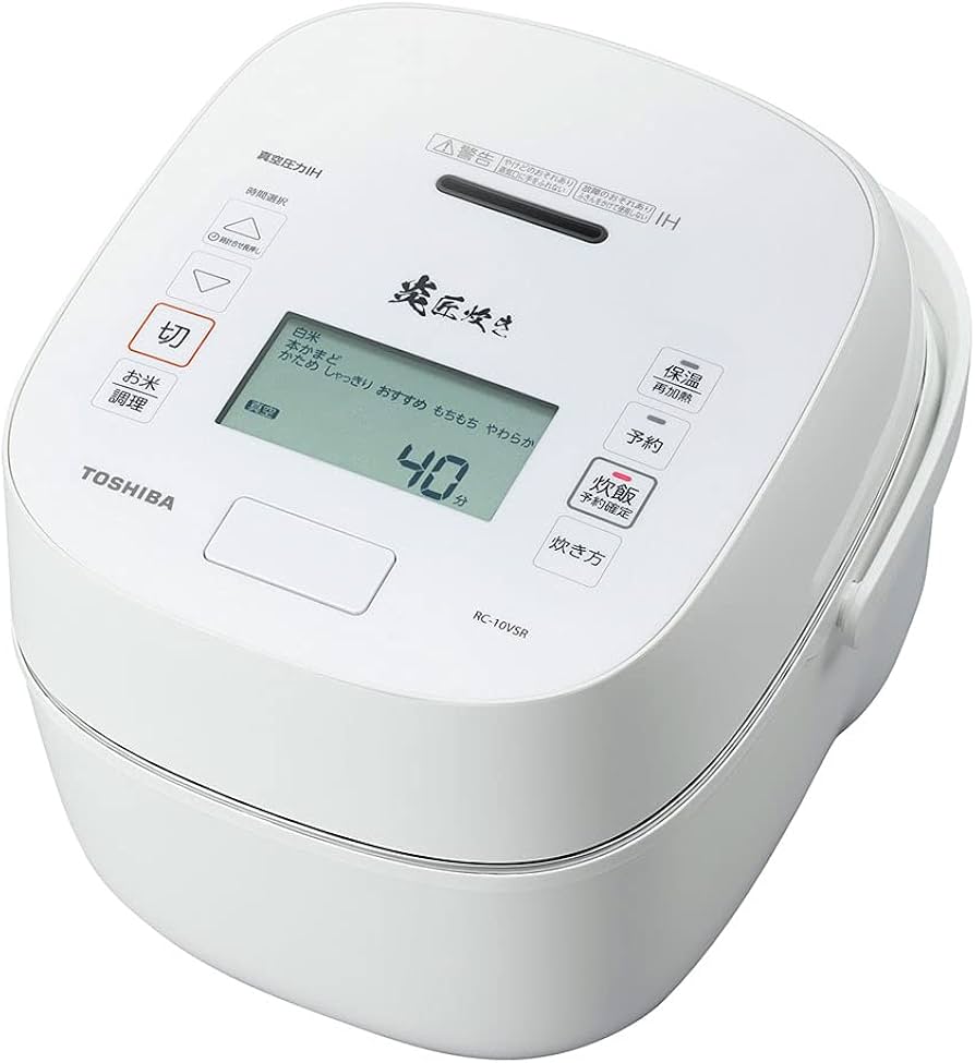 Amazon | 東芝 真空圧力IHジャー炊飯器（5.5合炊き）ホワイトTOSHIBA