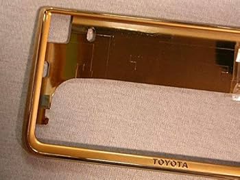 Amazon.co.jp: トヨタ純正ナンバーフレーム（ゴールド加工 コンビ仕様