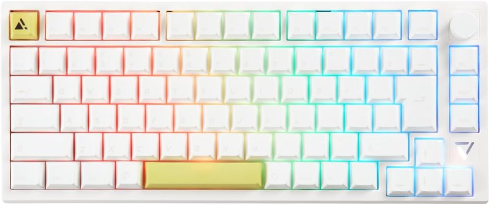 Amazon | プリンストン ULTRA PLUS ゲーミングキーボード 白