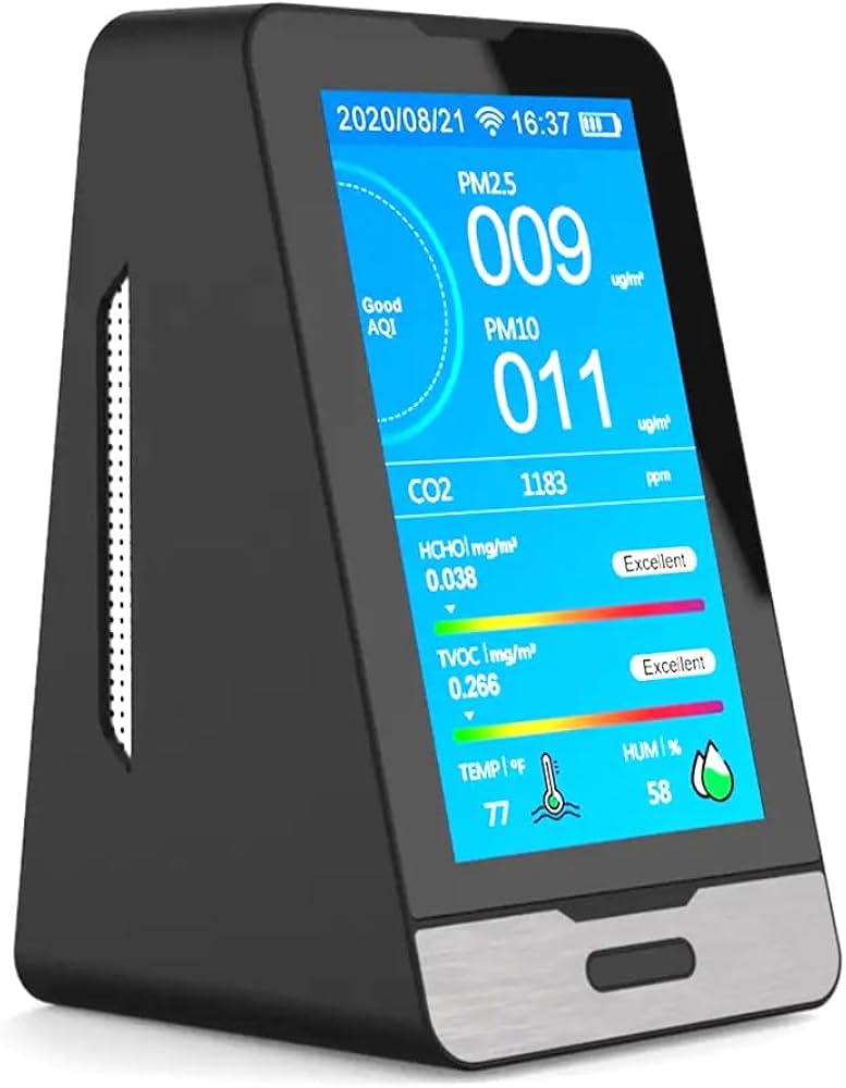 Amazon.co.jp: 多機能空気品質モニター、家庭用PM2.5計測器