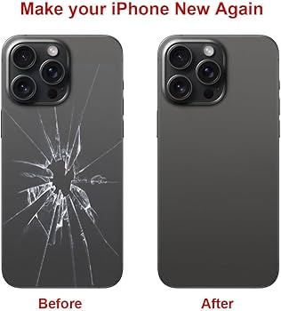 Amazon.co.jp: iPhone 15 Pro Max 6.7インチ用OEMリアバックガラス交換