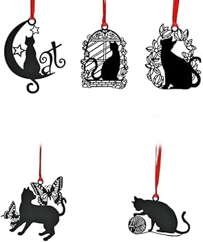 Amazon | しおり 栞 黒猫 かわいい ネコ ステンレス 金属 本 読書