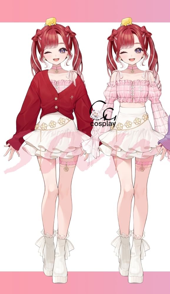 Amazon.co.jp: GGcosplay Vtuber 早乙女ベリー すぺしゃーれ新衣装
