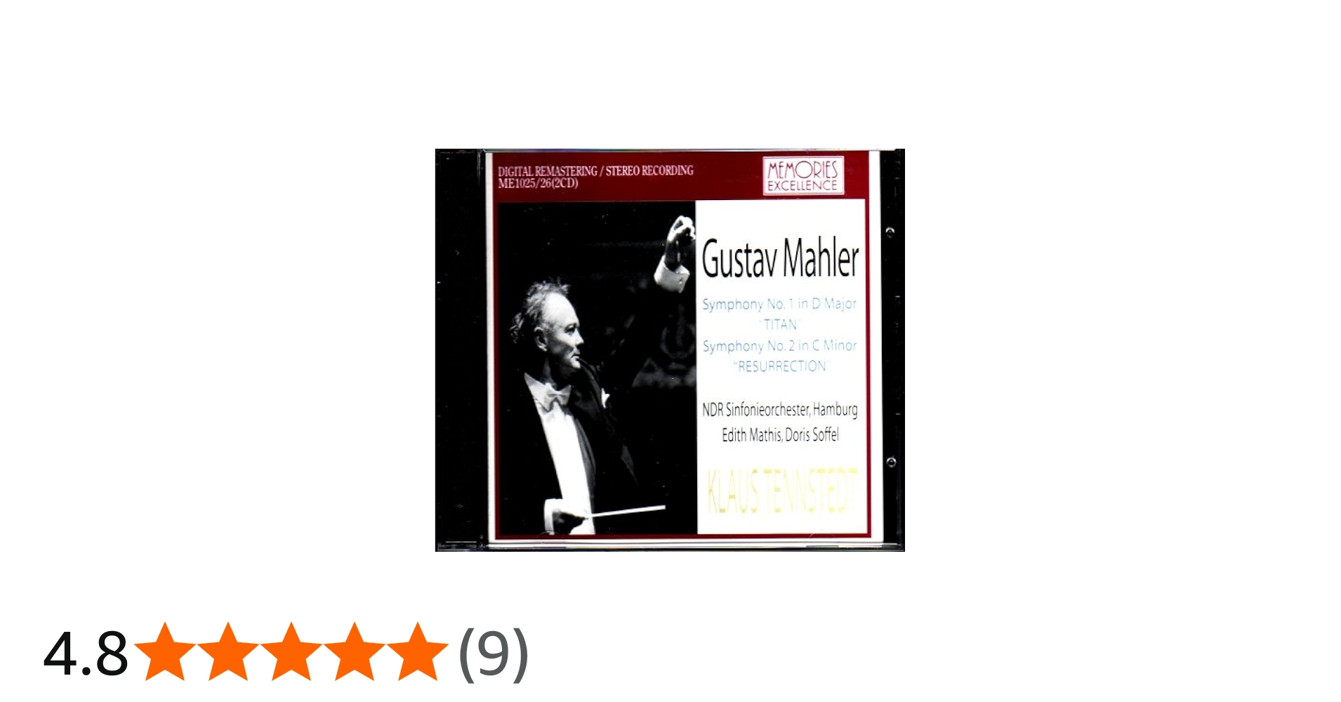 Amazon.co.jp: テンシュテット指揮 マーラー 交響曲第1番「巨人