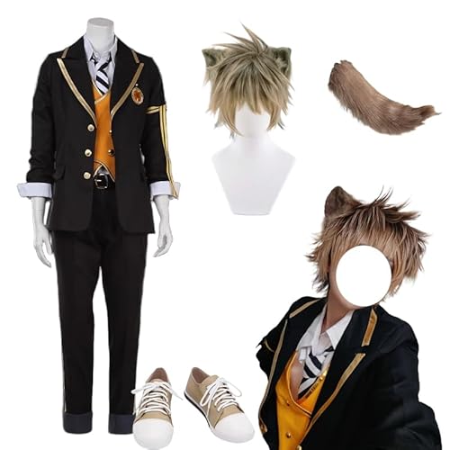 推しコス屋]ツイステコスプレ ラギー コスプレ衣装 耳 尻尾付き