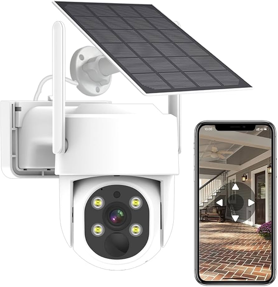 Amazon.com : ZHXINSD PTZ Security Camera Wireless Outdoor Solar