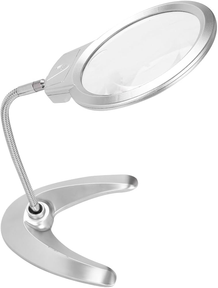 Amazon.co.jp: LEDライト付き ルーペ 携帯 スタンドルーペ 5倍/2倍