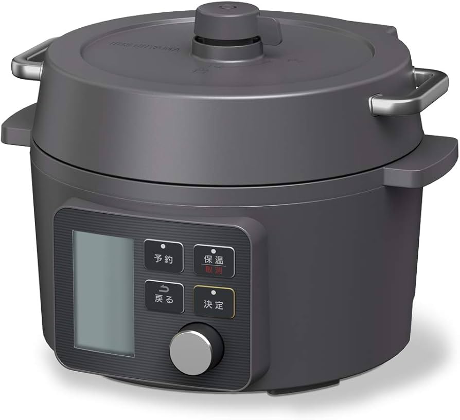 Amazon.co.jp: 電気圧力鍋 2.2L ブラック KPC-MA2-B アイリスオーヤマ