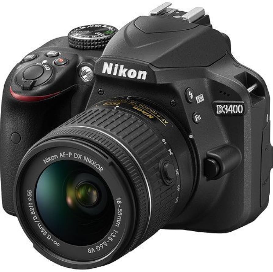 Amazon.com : Nikon D3400 DSLR Camera with 18-55mm Lens (Black