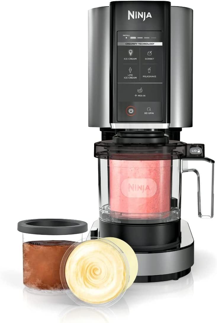 Amazon.com: Ninja NC300 CREAMi Ice Cream Maker with (2) Pint