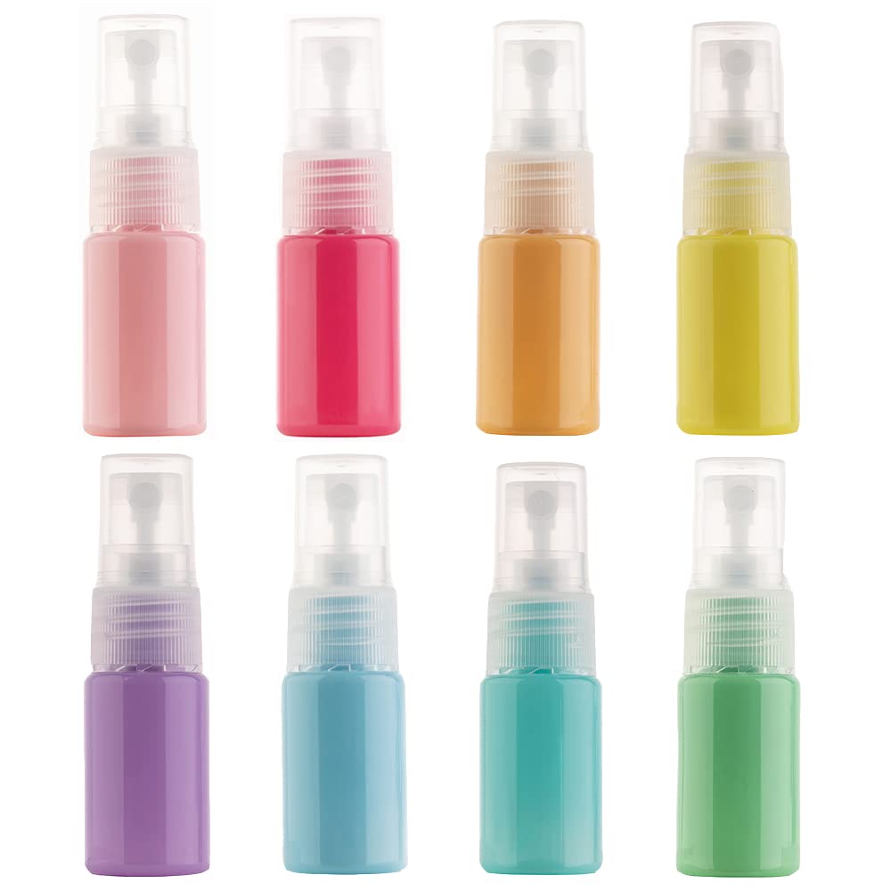 Amazon.co.jp: 10ml 8本セット スプレーボトル カラフル 小分けボトル