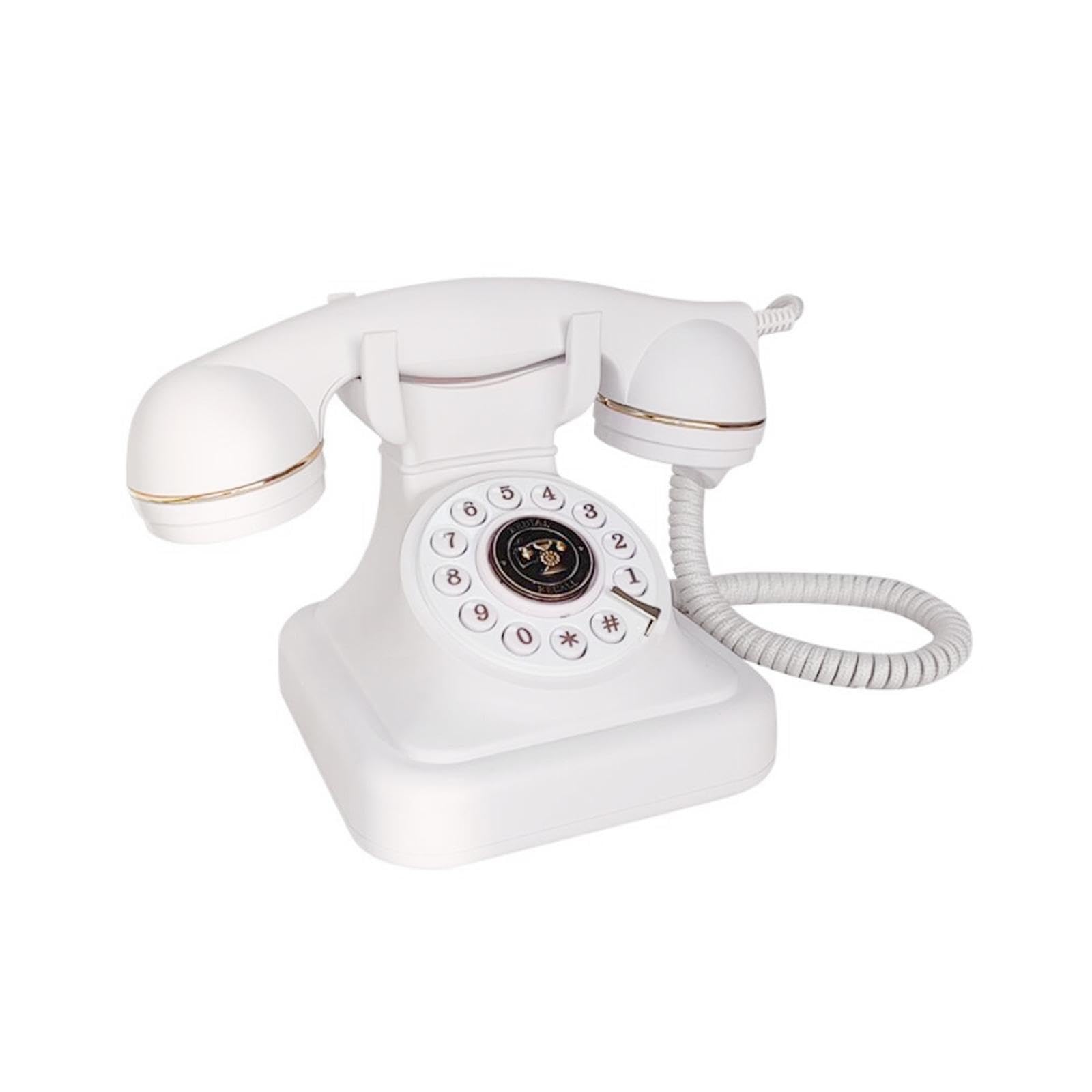 Amazon.co.jp: QHStealthy コード付きレトロ電話アンティーク電話