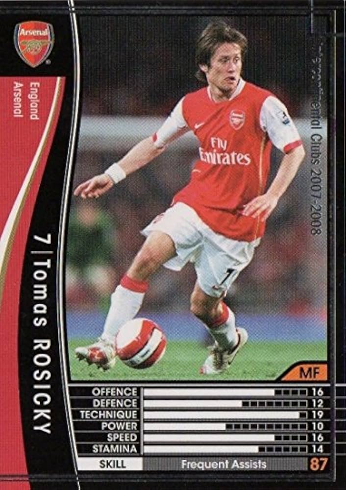 Amazon.co.jp: WCCF/07-08/アーセナル/黒/091/トマス・ロシツキー