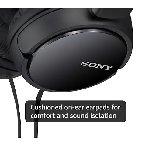 Amazon.com: Sony ZX Series Wired On-Ear Headphones, Black MDR