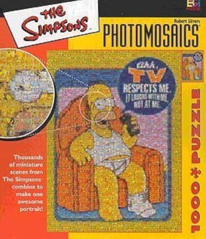 Amazon.com: Simpsons Photomosaics Jigsaw Puzzle 1000pc Respect