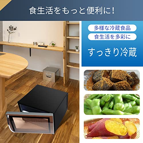 Shelddi - 小型冷蔵庫 23L 静音 おしゃれ 省エネ ミニ電子冷蔵庫