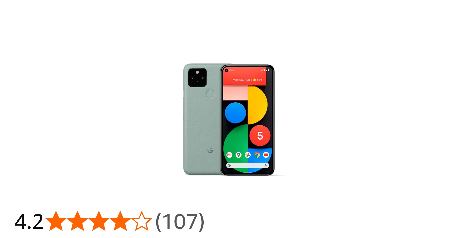 Amazon | Google Pixel 5 128 GB、Sorta Sage、SIM フリー | Google