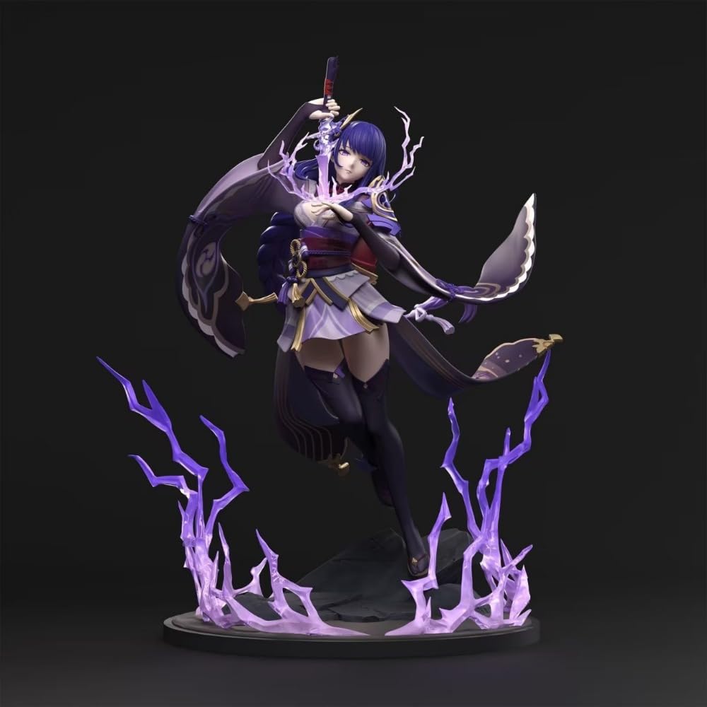 Amazon.co.jp: hiyanan 原神 稲妻 雷電将軍 フィギュア キャラクター