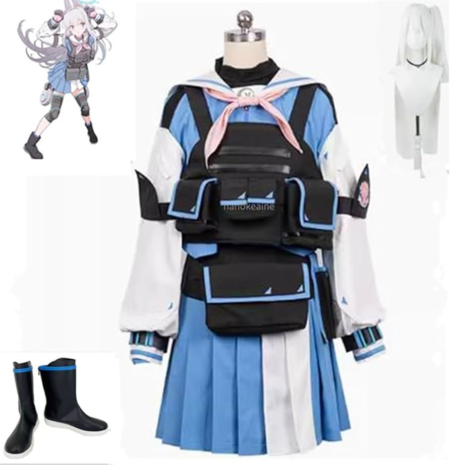 Amazon.co.jp: ブルーアーカイブ-blue archive 月雪ミヤコ コスプレ