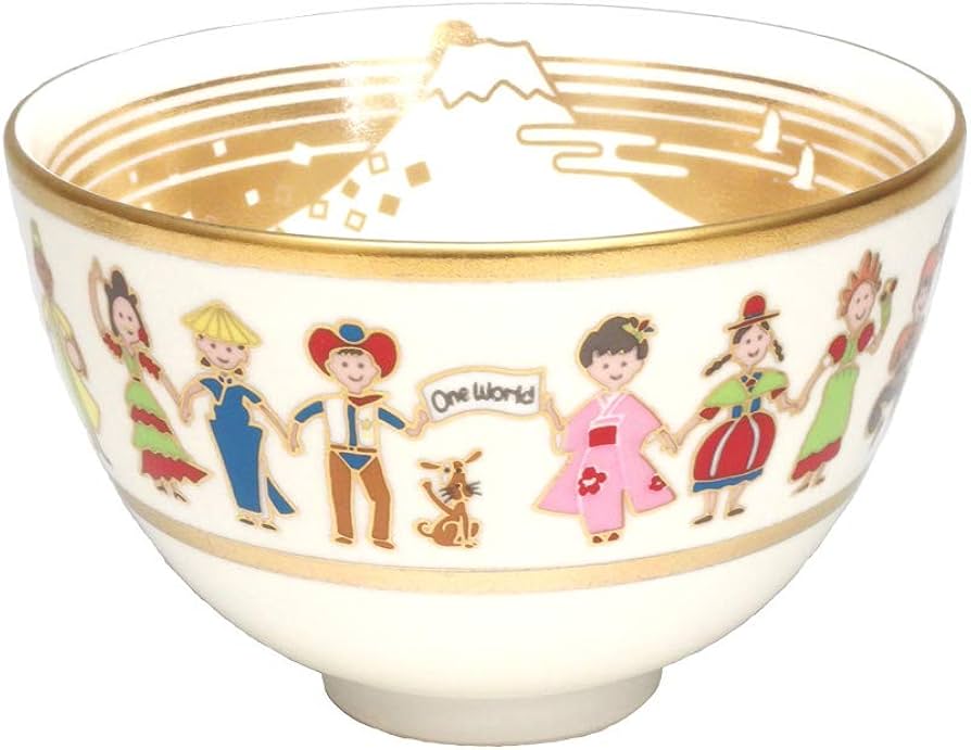 Amazon | 抹茶茶碗 ONE WORLD(世界は一つ) ワンワールド | 香月園