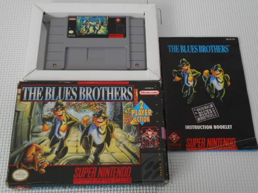SFC☆THE BLUES BROTHERS SNES 海外版 端子清掃済み