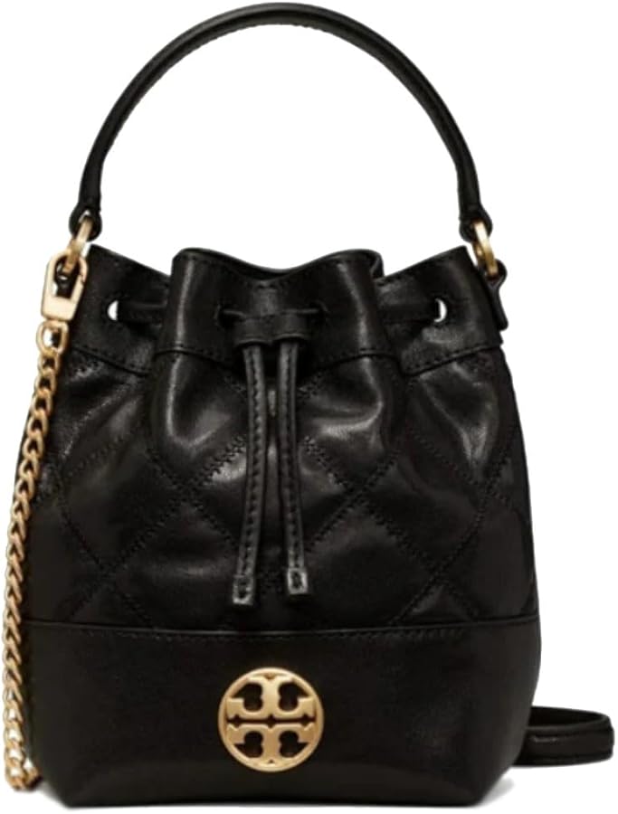 Tory Burch Women's Willa Mini Bucket Bag, Black, One Size : Amazon