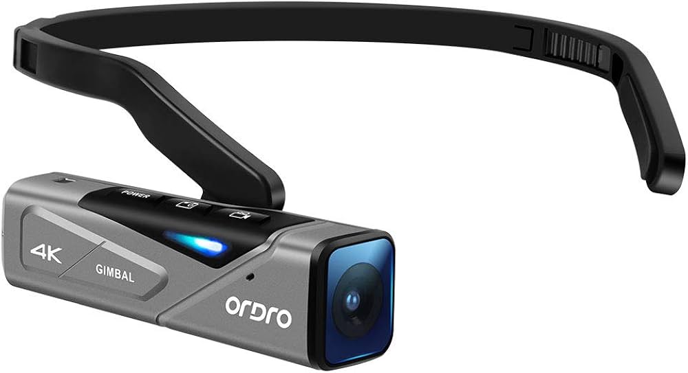 Amazon | Ordro EP7 最新型 4K 60FPS ビデオカメラ ウェアラブル式