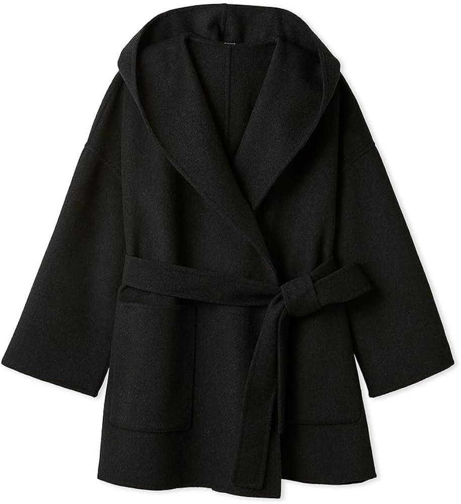 Amazon.co.jp: [ミラオーウェン] 共布ベルト付ハーフ丈フードリバー