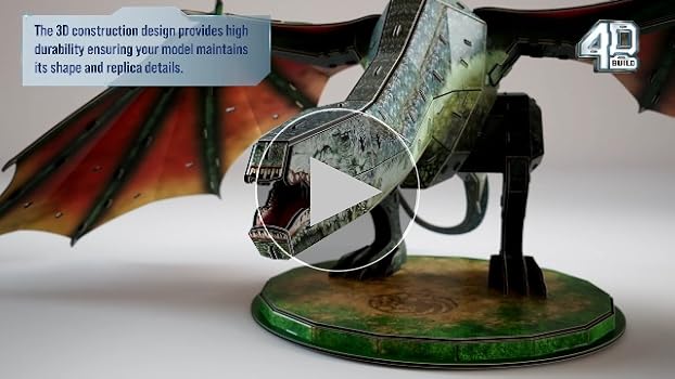Amazon.com: 4D Build, House of The Dragon Dragon 3-Pack 3D Model