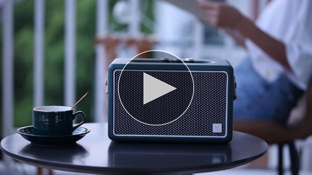 Amazon.com: Vintage Bluetooth Speakers, KONEX 40W Leather Portable