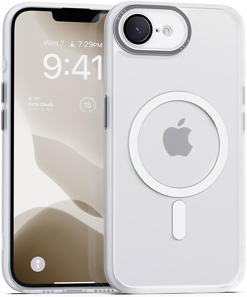 Amazon.co.jp: miak iPhone 16e クリアケース レンズガード一体型