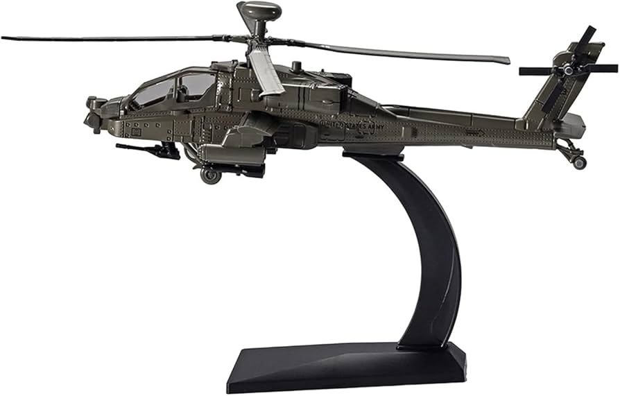 迷彩色ヘリコプター模型 スタンド，ケース付き Amazon.co.jp: 航空機
