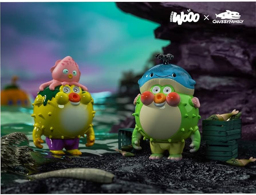 Amazon.com: HIDDEN WOOO x CHUBBY FAMILY CHUBBYPOPO Ocean Series