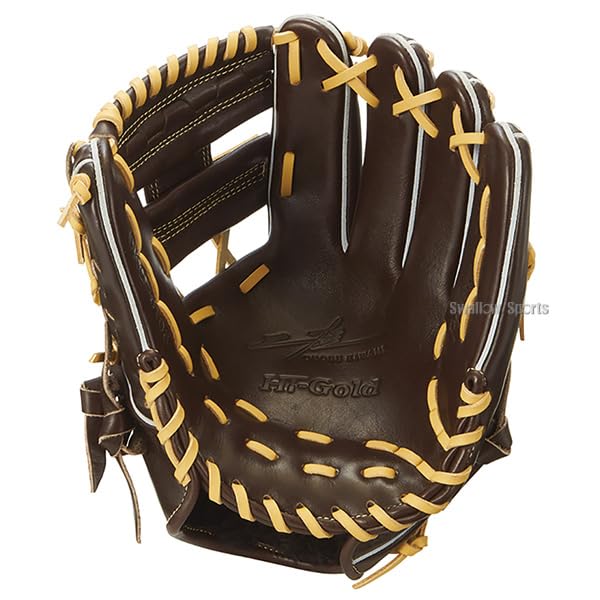 Amazon | 野球 ハイゴールド 軟式グローブ グラブ 己極 SRダーク