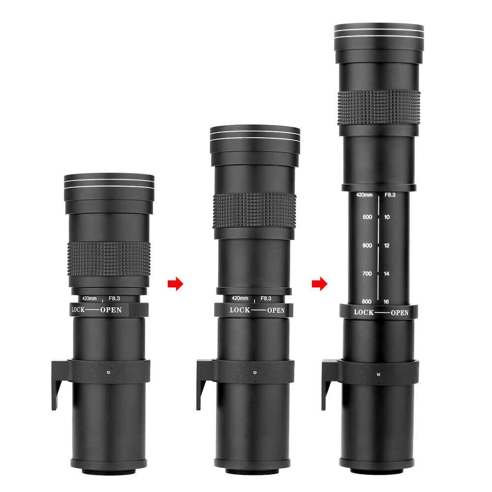 Amazon.com : Commander Optics Super 420-800mm f/8 Manual Telephoto