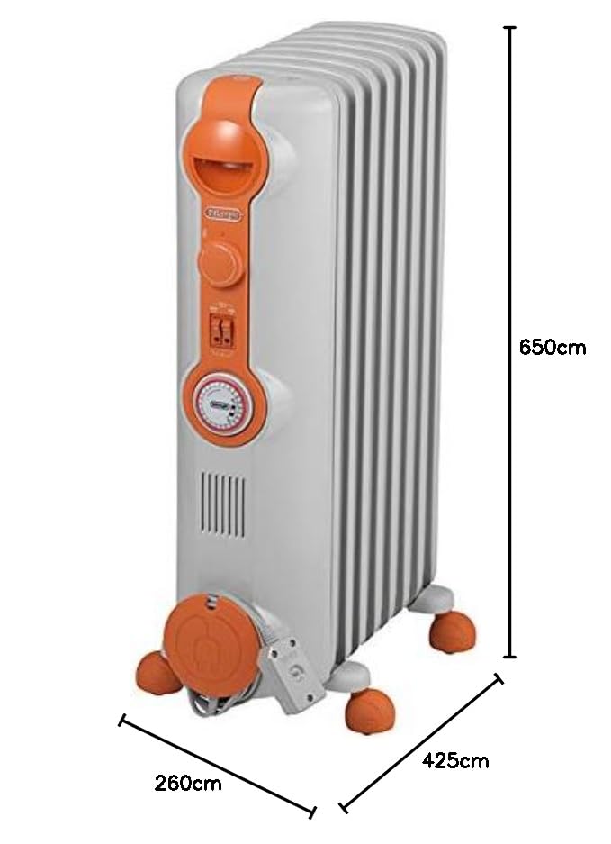 Amazon | デロンギ オイルヒーター JR0812-OR | De'Longhi(デロンギ