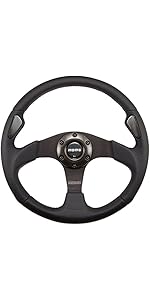 Amazon | MOMO(モモ) ステアリング MOD.69 35パイ BK/スエード M-52