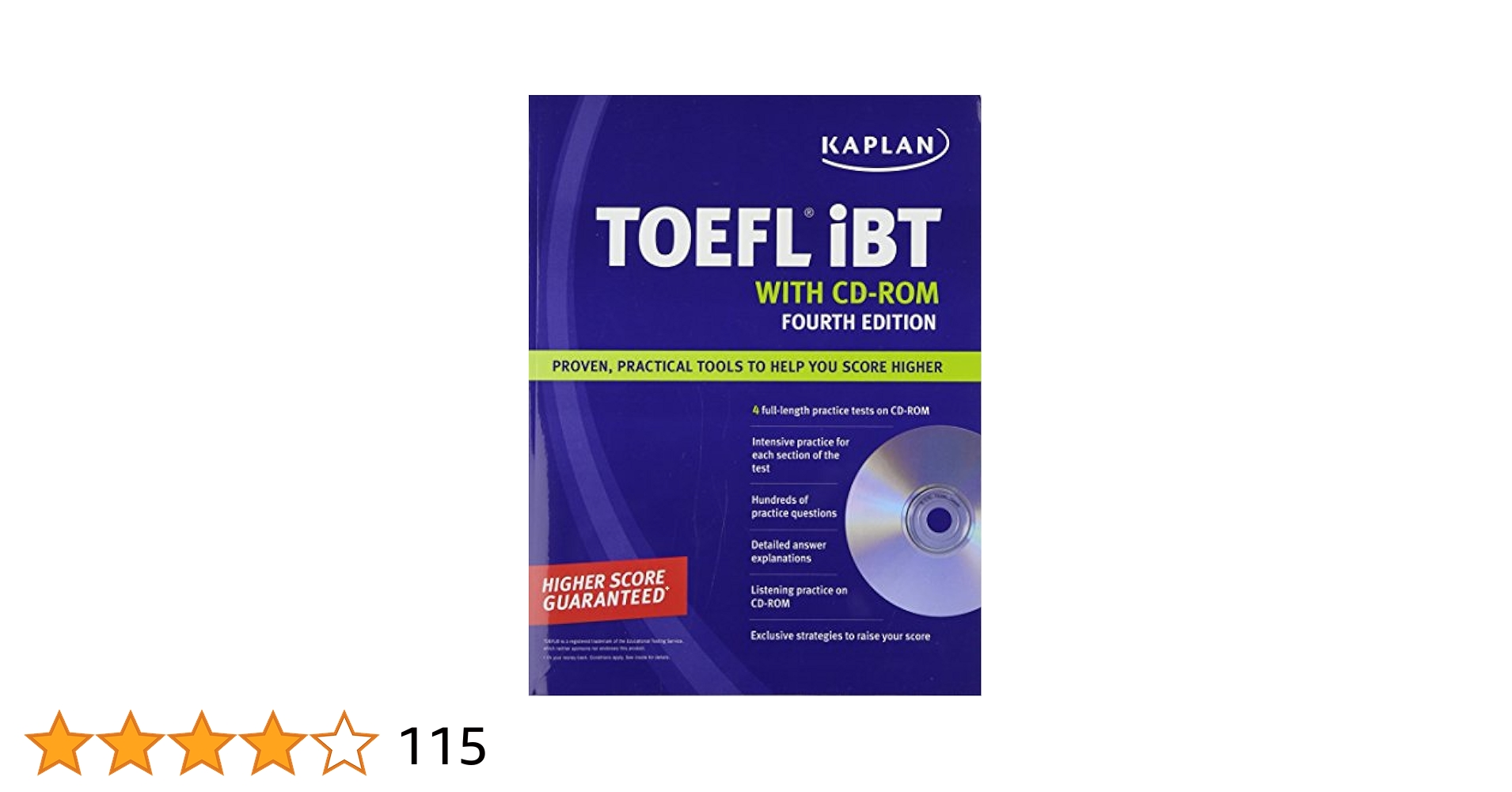 語学・辞書・学習参考書 TOEFL Test Preparation Kit (CD+ CD-ROM
