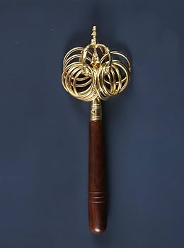 Amazon.co.jp: 密教法具【錫杖】 十二環 錫杖 法杖 禅杖 長さ約28CM