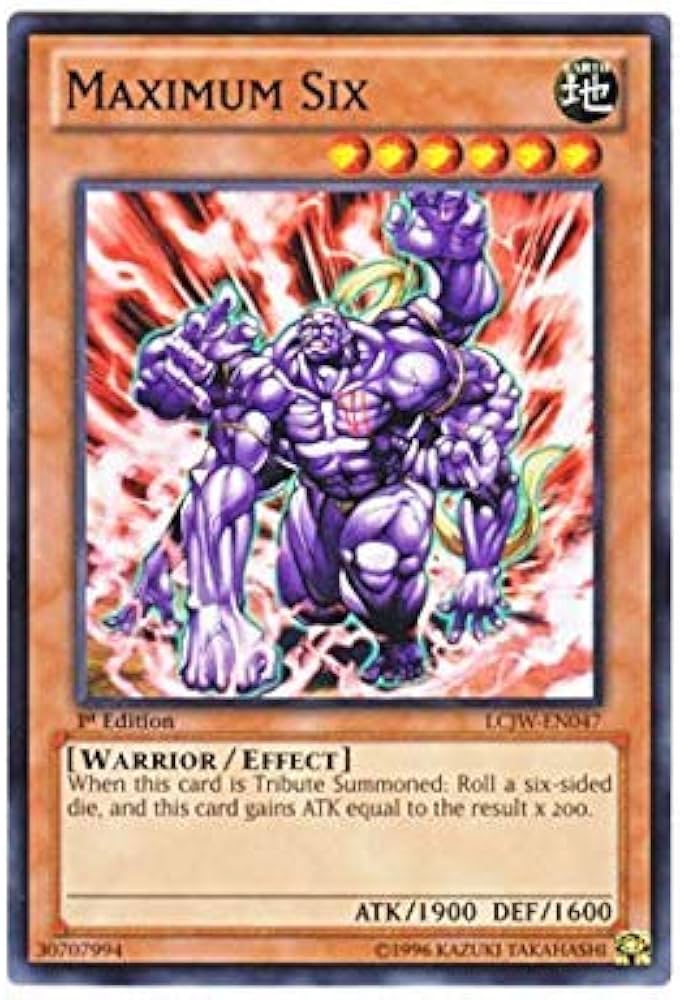 遊戯王 エラーカード マキシマム・シックス 英語 米版 遊戯王 エラー